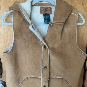 Lauren R.L. Vest, Size Small, Tan Brown